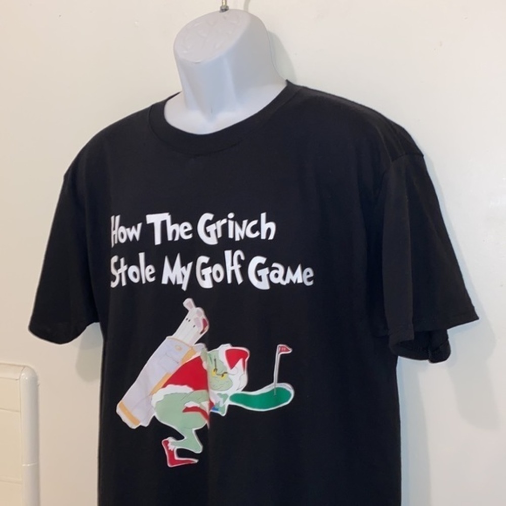 Unisex “How The Grinch Stole My Golf Game” Parody Tee - Picture 4 of 8